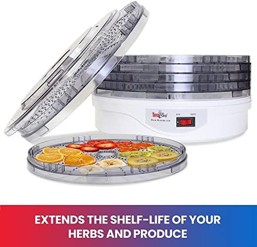 Transparent five tray circular food dehydrator — photo 3