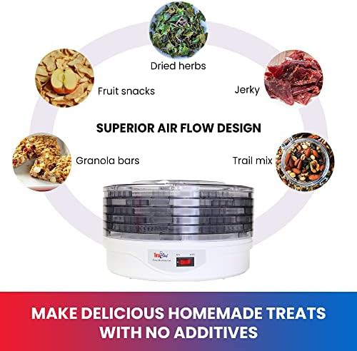 Transparent five tray circular food dehydrator — photo 4