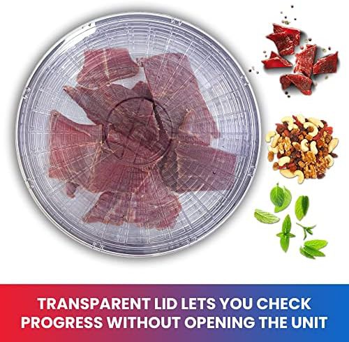 Transparent five tray circular food dehydrator — photo 5