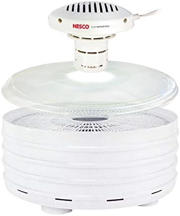 Four tray white and clear dehydrator