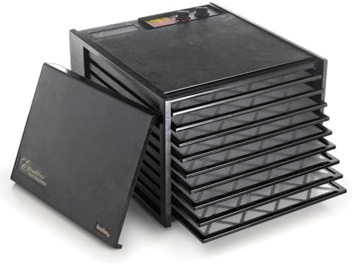 Nine tray black dehydrator with manual timer — photo 3