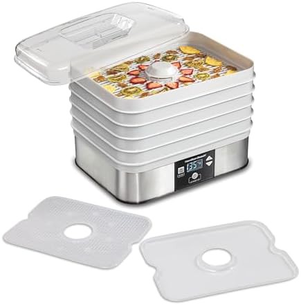 Five tray stackable BPA free digital dryer