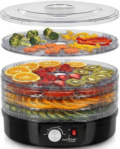 Black multi tier countertop food dehydrator