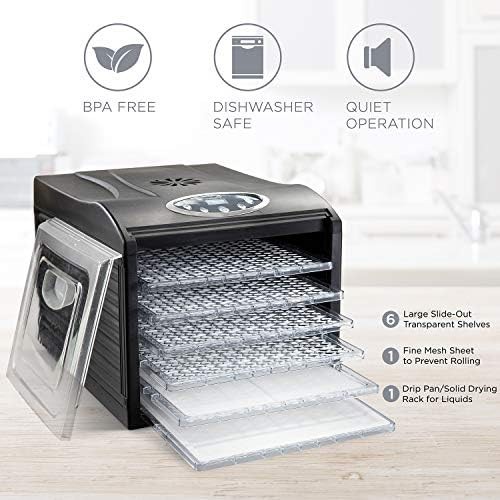 Six tray meat jerky digital dryer — photo 4
