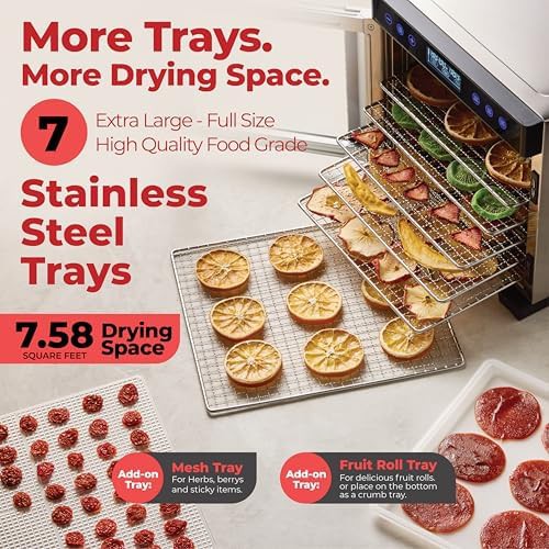 Seven tray XL stainless pro dehydrator — photo 3