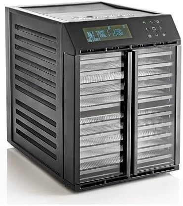 Ten tray dehydrator with two drying zones