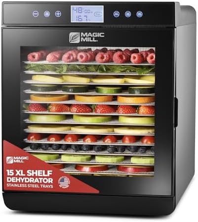 Fifteen tray extra large 800W dehydrator