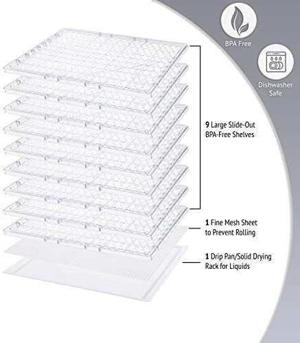Nine tray adjustable temp digital dryer — photo 4