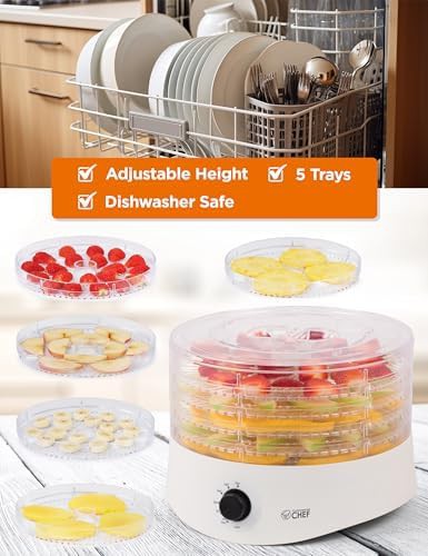 White five tray plastic food dehydrator — photo 4