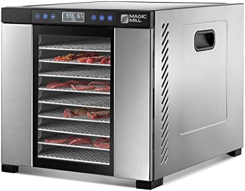 Eleven tray stainless steel food dryer