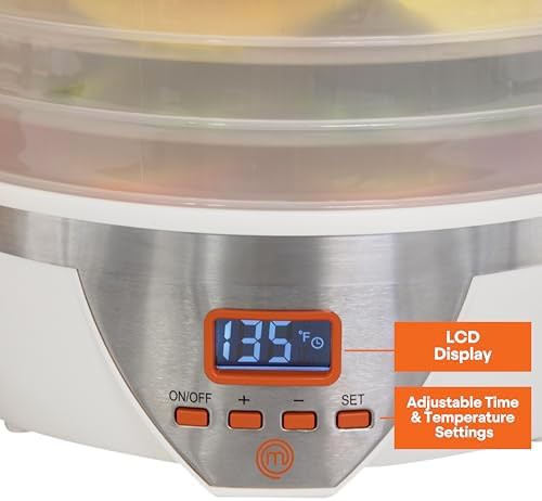Digital five tray adjustable food dehydrator — photo 4
