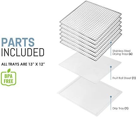 Programmable six tray black food dehydrator — photo 3