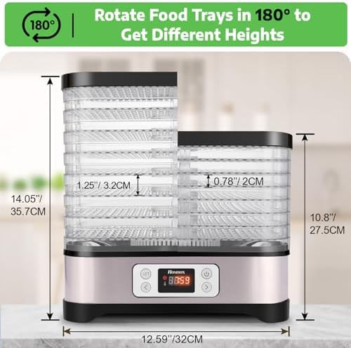 Eight tray bpa free plastic dehydrator — photo 4