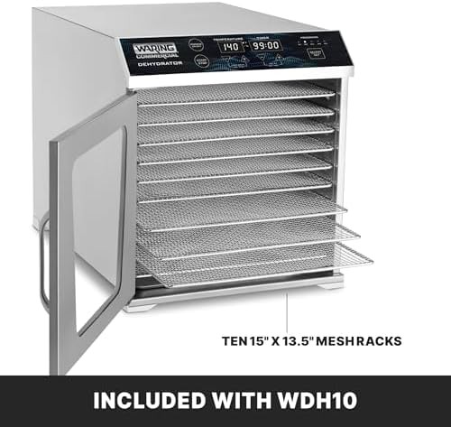 Commercial dehydrator with large mesh racks — photo 5