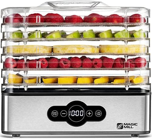 Five tray stackable stainless steel dryer