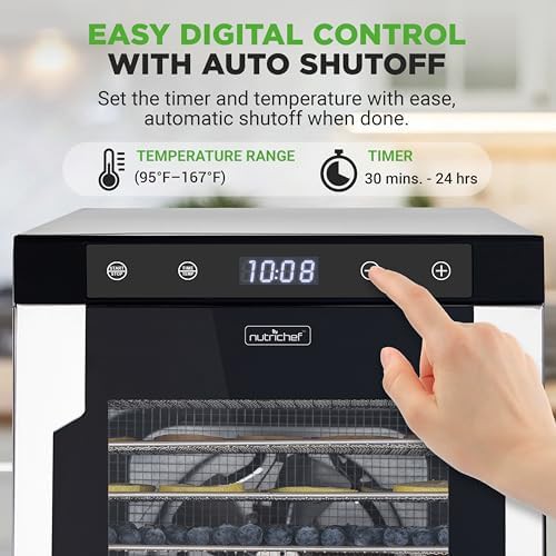 Ten shelf countertop digital food dehydrator — photo 4