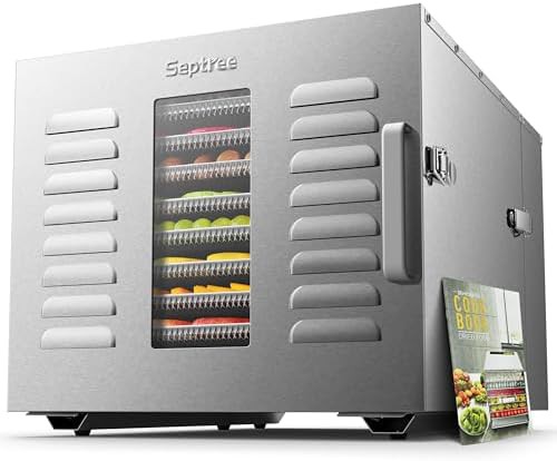 Silvery 10-tray commercial food dehydrator machine