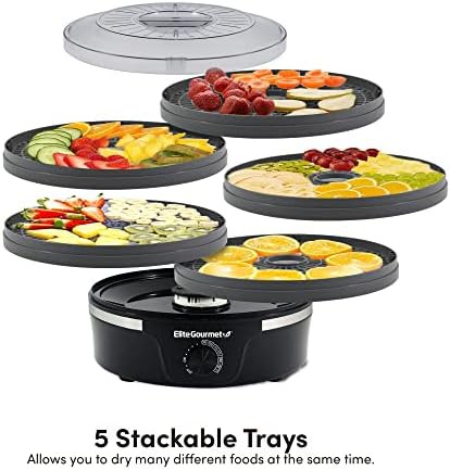 Blue five tray circular snack dehydrator — photo 4