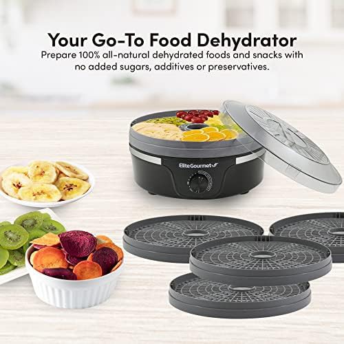 Blue five tray circular snack dehydrator — photo 5