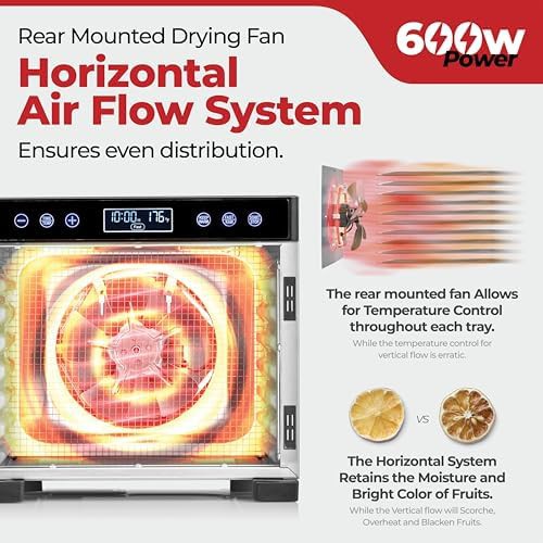 Seven tray stainless steel rear fan dehydrator — photo 4