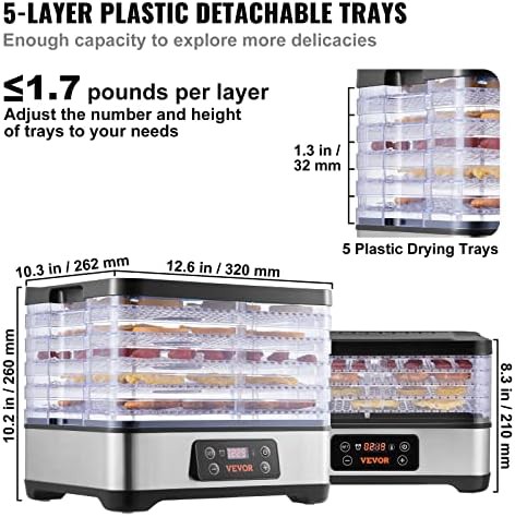 Five tray BPA free plastic food dryer — photo 3