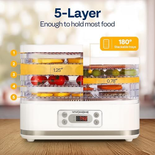 White five tray electric food hydrator — photo 4