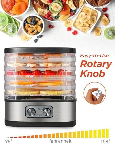 Stainless steel five tray food dehydrator — photo 4