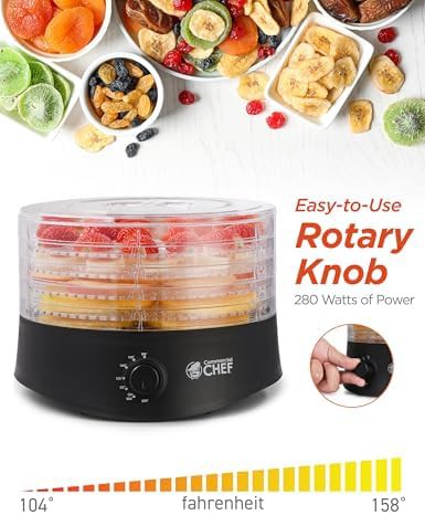 Black five tray circular food dehydrator — photo 4