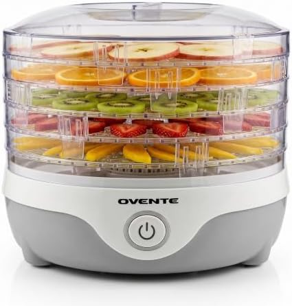 Grey five tray stackable food dehydrator