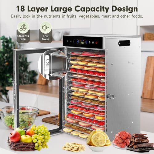 Compact eighteen tray touch control dehydrator — photo 5