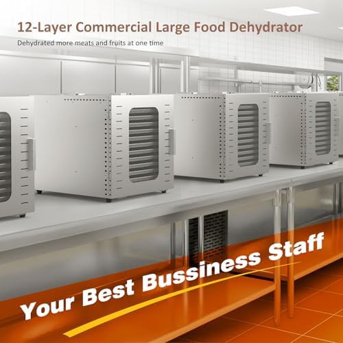 Commercial twelve tray 1200W stainless dryer — photo 3