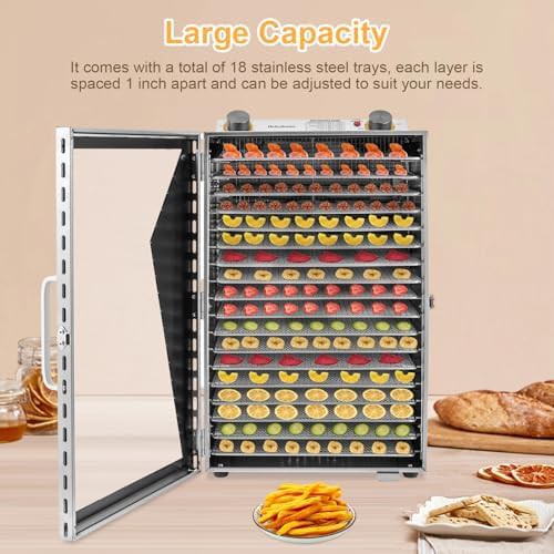 Eighteen grid stainless steel commercial dehydrator — photo 4