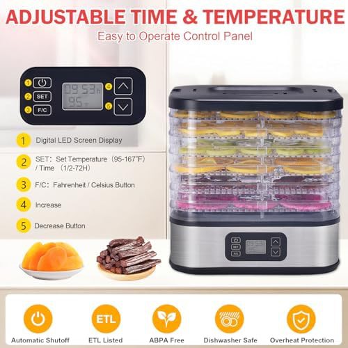 Six tray BPA free plastic dehydrator — photo 3