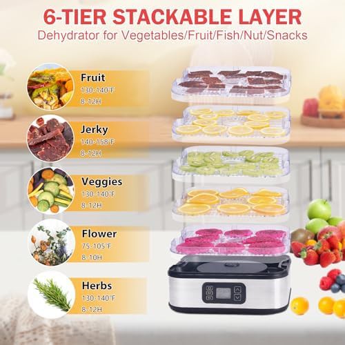Six tray BPA free plastic dehydrator — photo 4