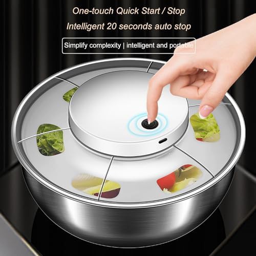 Electric rechargeable salad spinner and dryer — photo 4