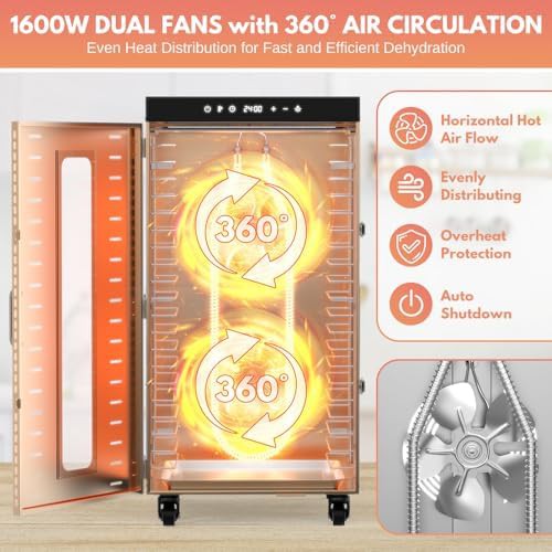 Twenty tray stainless steel commercial dehydrator — photo 5