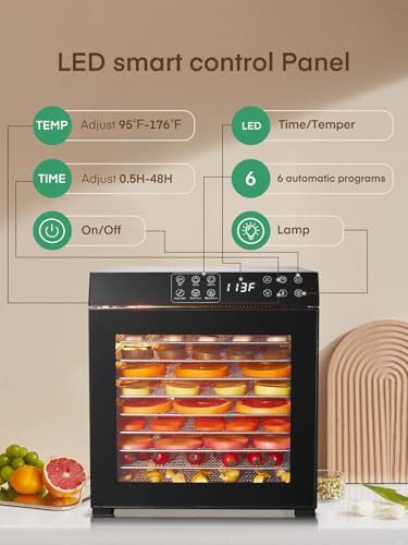 Ten tray stainless steel 1000W dehydrator — photo 4