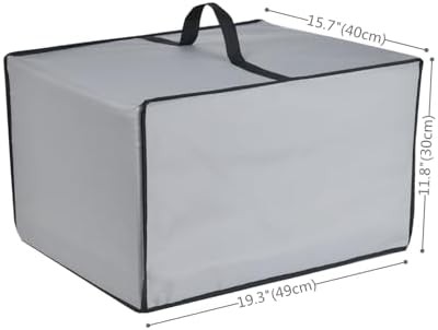 Grey nylon fabric machine dust cover — photo 4