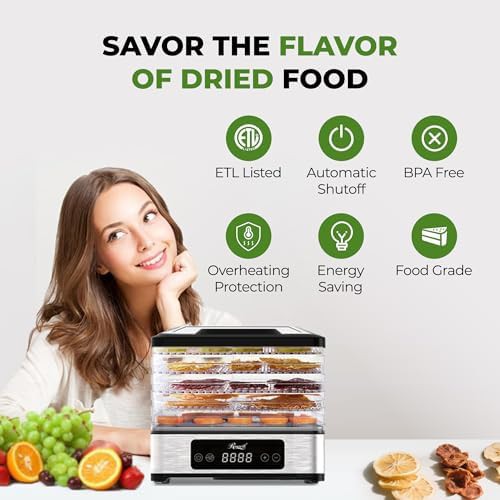 Compact five tray stackable food dryer — photo 5