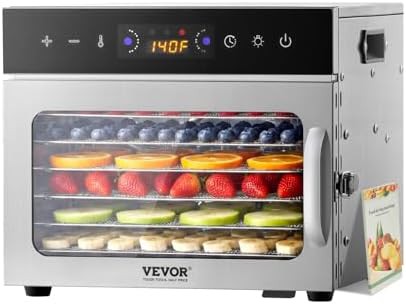 Six tray stainless steel 400W dehydrator