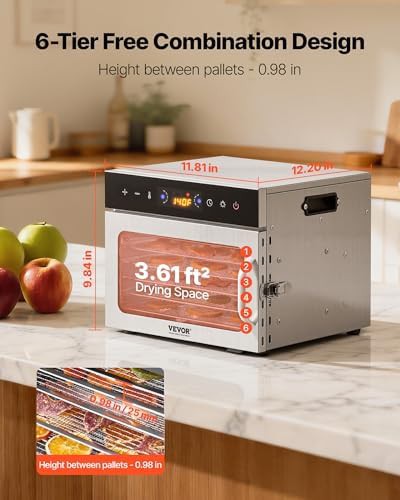 Six tray stainless steel 400W dehydrator — photo 5