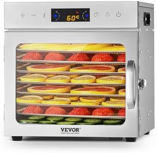Eight tray compact stainless steel food dryer