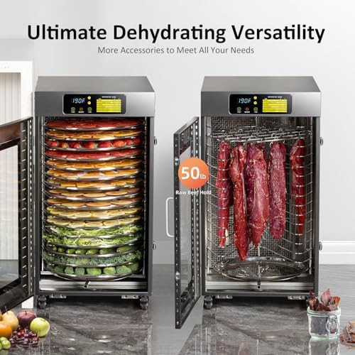 Rotary food dehydrator with 16 trays in gray — photo 3