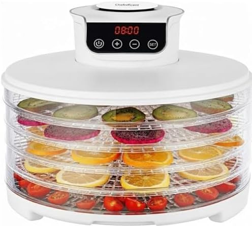 White five tray stackable food dehydrator