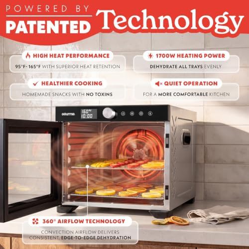 Six tray digital dryer with glass door — photo 4