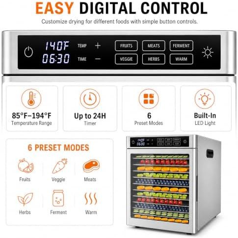 Commercial twelve tray dryer with presets — photo 5