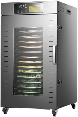Auto rotate food dehydrator with 16 trays