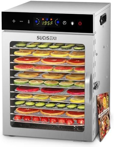 Twelve tray home use food dryer