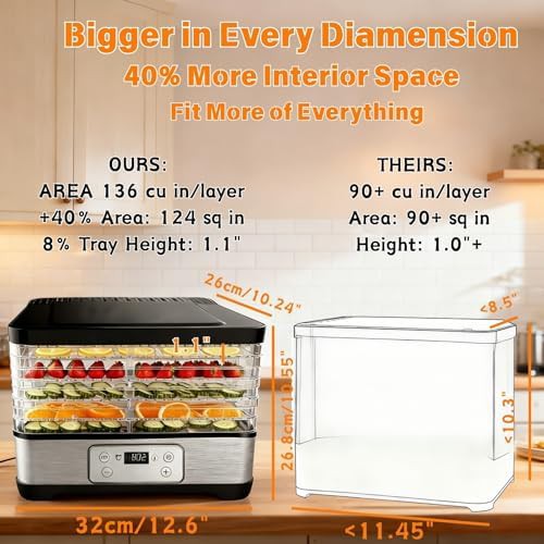 Stackable five tray herb and fruit dryer — photo 3