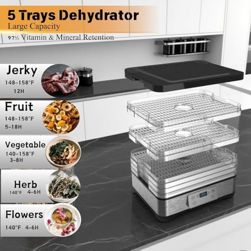 Stackable five tray herb and fruit dryer — photo 4